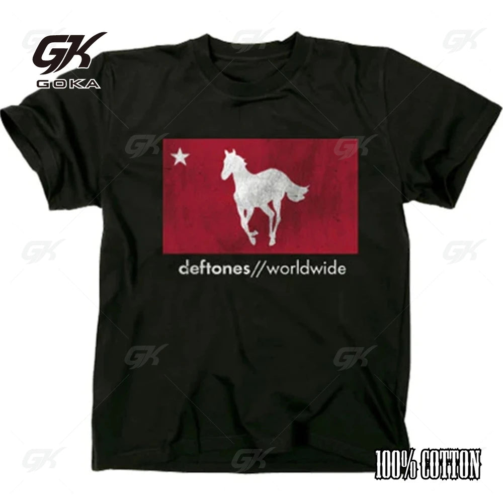 Deftones Cotton Singer Band T Shirt Men Women Hip Hop Rock Tee Fashion Short Sleeve T Shirt Summer Clothes T-shirts Tops