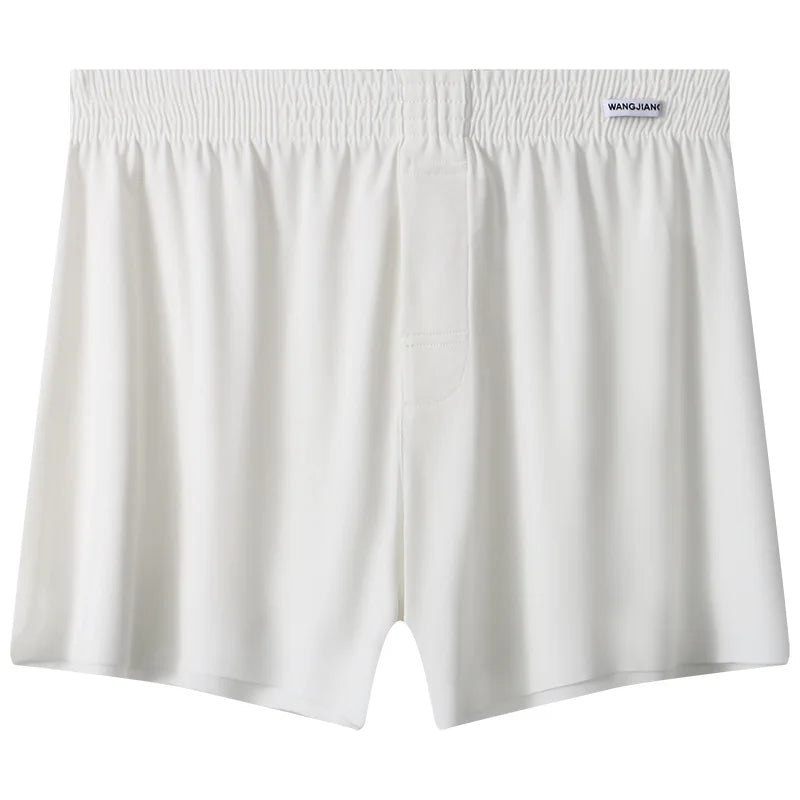 Mens Boxer Shorts Large Size - Ice Silk Breathable Sleepwear Pants | Loose Fit Boxers