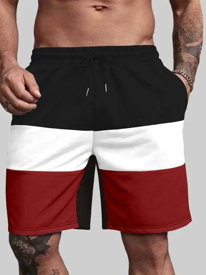 Summer Fashion Striped 3D Print Beach Shorts Swimwear Men's Oversized Surfing Board Pants Holiday Swimsuits Trunks Man Clothing