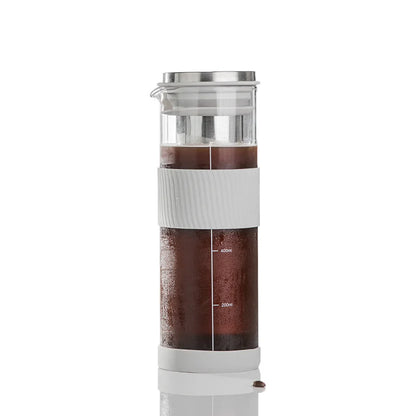 Portable Cold Brew Coffee Maker - 800ml Iced Coffee Kettle  Tea Infuser - ZOOMNSTORE