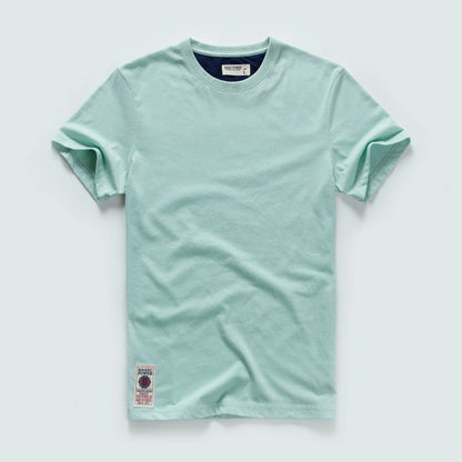 Men's T-shirt Cotton Solid Color t shirt Men Causal O-neck Basic Tshirt Male High Quality Classical Tops