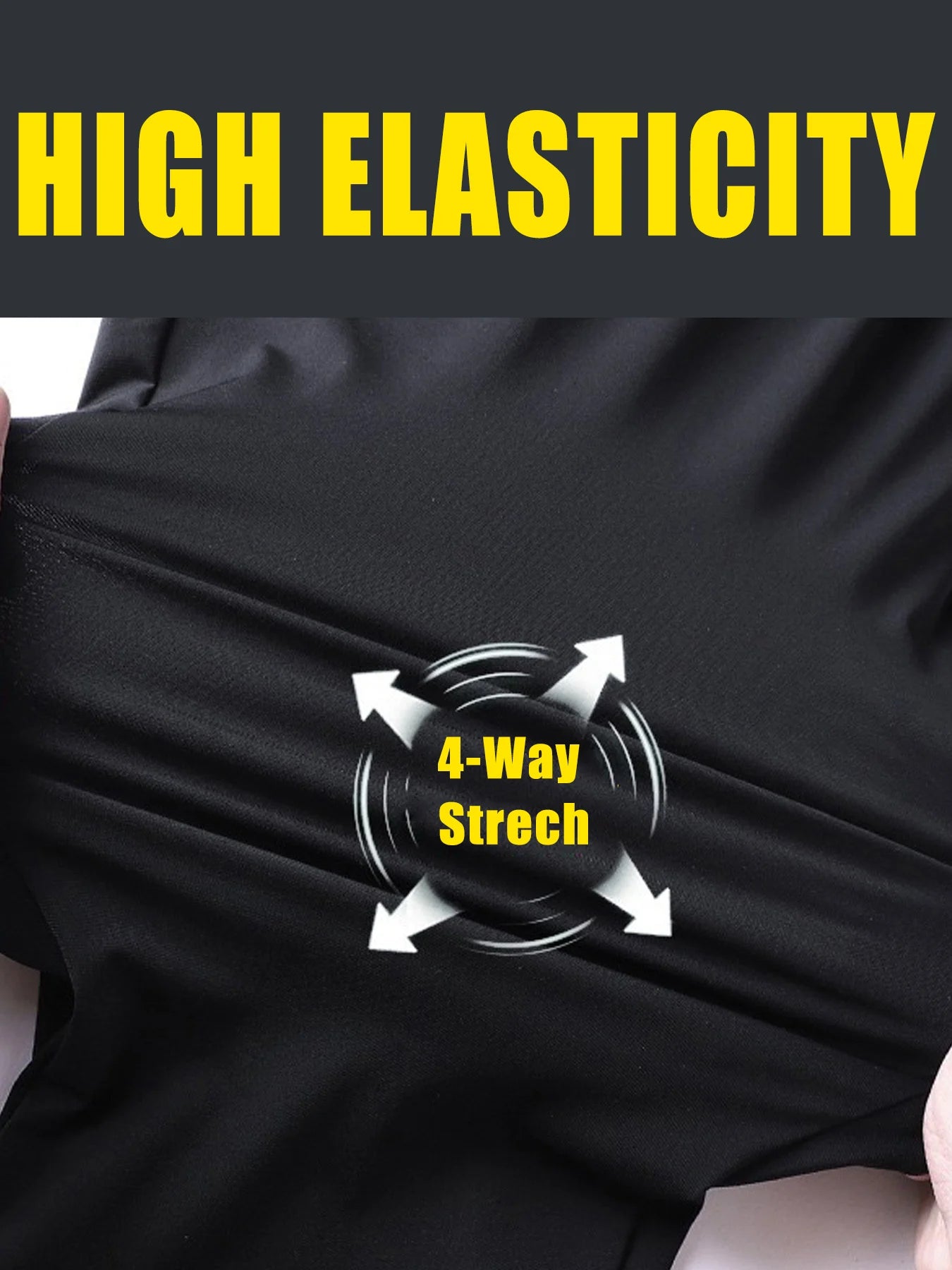 Men's Casual Shorts - Elastic Waist Zipper Pocket Quick Dry Running Shorts for Men