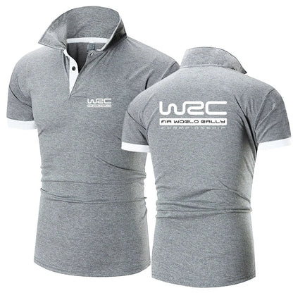 World Rally Championship WRC New Fashion Polo Shirt Men Casual Turn Down Collar Short Sleeve Shirt Slim Fit Summer Tops Polo