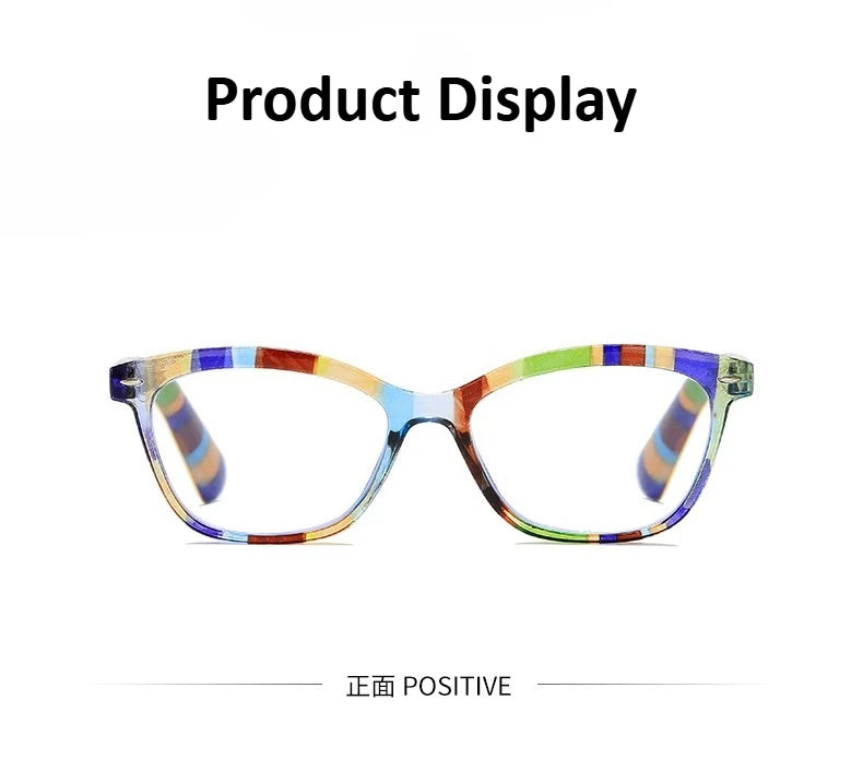 Reading Glasses Women – Lightweight Rectangle Plastic Frame With Anti-Reflective Lenses