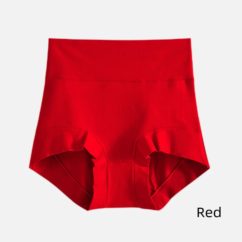 High Waist Underwear Women 60S Cotton Panties Plus Size Womens Briefs Cozy Female Underwear Tighten The Abdomen Safety Shorts