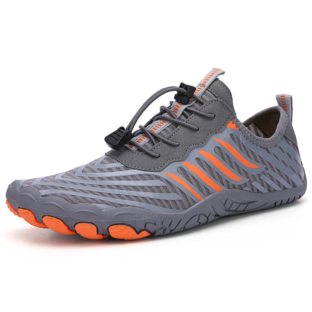 Men Water Shoes Beach Barefoot Swimming Surfing Seaside Aqua Shoes Upstream Wading Sneakers Gym Fitness Hiking Walking Footwear
