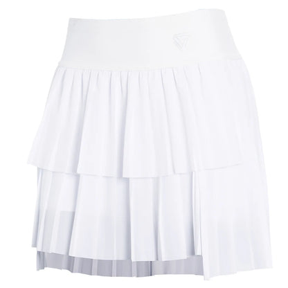 Women Sports Mini Pleated Skirt Golf Tennis Skirts High Waist Double Layer Gym Fitness Running Yoga Athletic Workout Skort