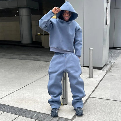 Men's New Sportswear Set | Trendy 2-Piece (Hoodie & Pants) for Outdoor Basketball
