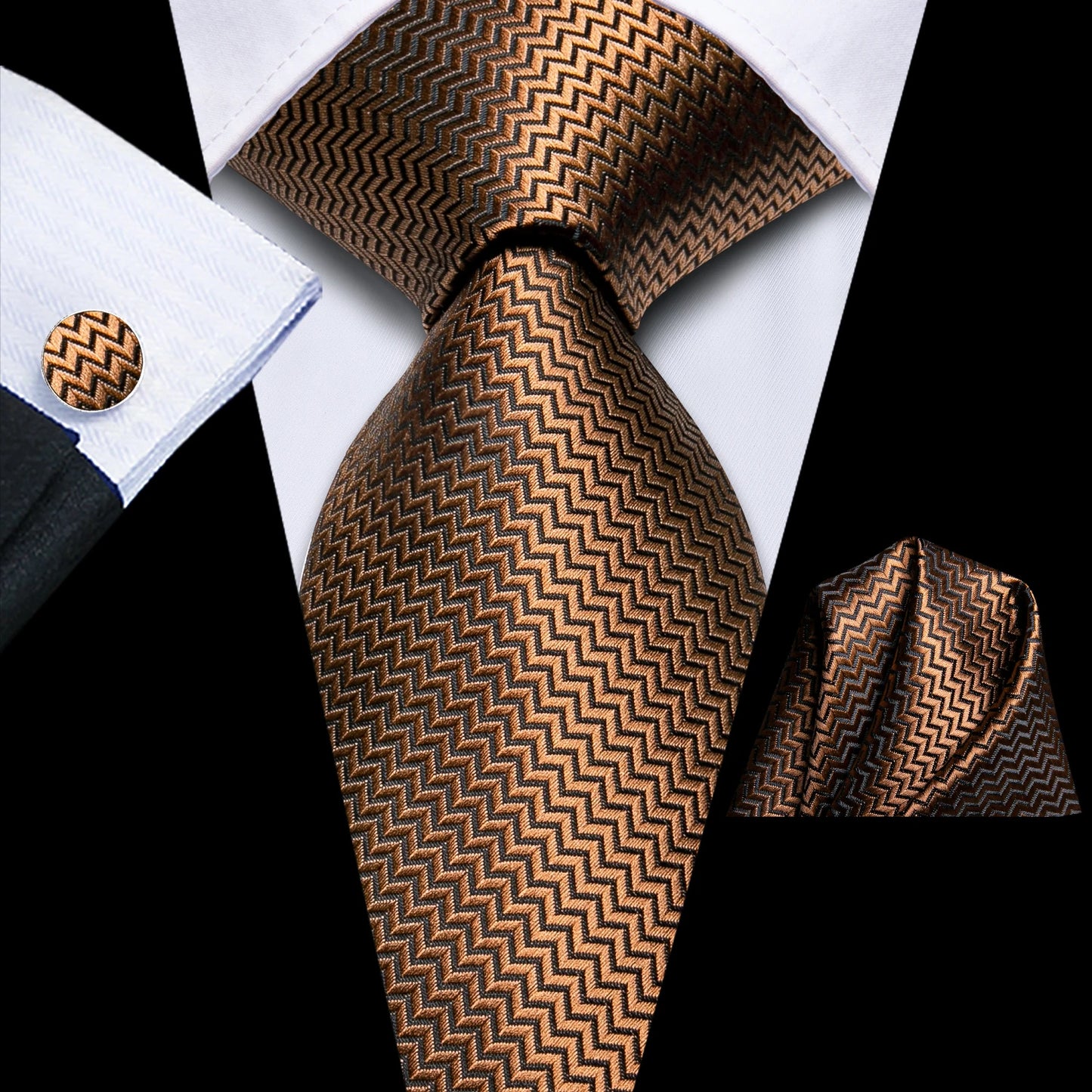 Blue Silk Mens Tie - Formal 100 Silk NeckTie for Weddings and Business