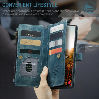 Flip Leather Phone Case For Samsung Galaxy S25 Edge S24 S26 Ultra S23 FE S22 S21 S20 Plus Note20 A16 A56 A17 A37 A57 Wallet Etui