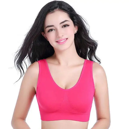 S-7XL Plus Size Thin Non-underwire Bra Zero Bondage Women's UnderwearSports Yoga Wireless Vest Seamless adjustable Brassiere