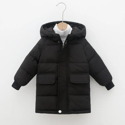 Kids Down Jacket – Thick Cotton Padded Parka | Warm Winter Coat For Boys Girls