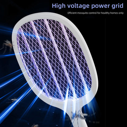 Electric Fly Swatter Rechargeable Electric Mosquito Killer Lamp Bug Zapper Racket Anti Mosquitoes Trap Lamp for Indoor Outdoor