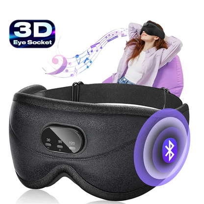 A20M 3D Bluetooth Sleeping Mask Headphones Eye Mask Comfortable Wireless Music Sleep Mask Noise Reduction Blackout Sleep Mask
