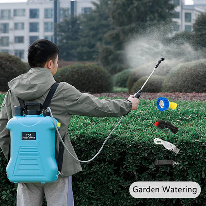 15L Multifunction Electric Sprayer, Adjustable Nozzle Garden Spray Tank For Watering, Cleaning, Pet Bathing with 3 Spray Heads