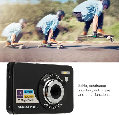 Kids Digital Camera - 4K UHD Camcorder With 20X Digital Zoom & Face Detect