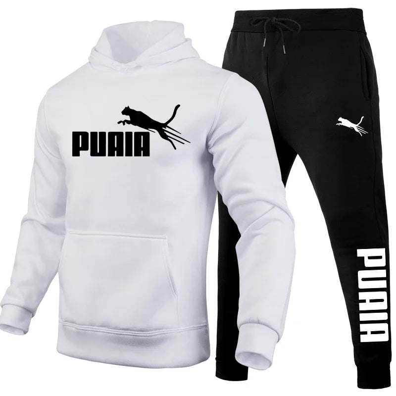 Men's Set/Hoodie/Pants Autumn Winter Daily Casual Sports Jogging Suit Home Outdoor Comfort Warm Hooded Sweatshirt and Sweatpants