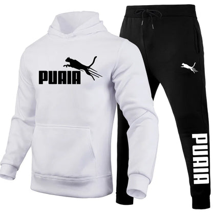 Men's Set/Hoodie/Pants Autumn Winter Daily Casual Sports Jogging Suit Home Outdoor Comfort Warm Hooded Sweatshirt and Sweatpants