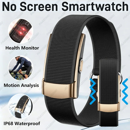 No Screen Smart Bracelet Health Fitness Tracker 24/7 Heart Monitor Sleep Tracker Multi-Sport Tracker Wristband for Android iOS