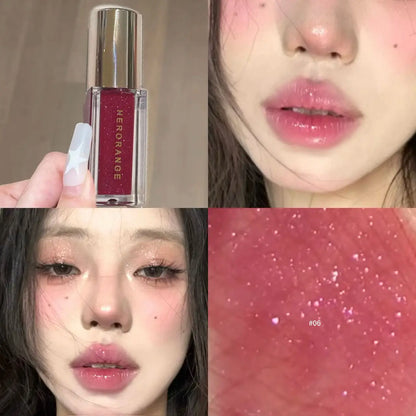 Herorange Glossy Lip Oil Shiny Hydrating Waterproof Gentle Lip Care Daily Essential