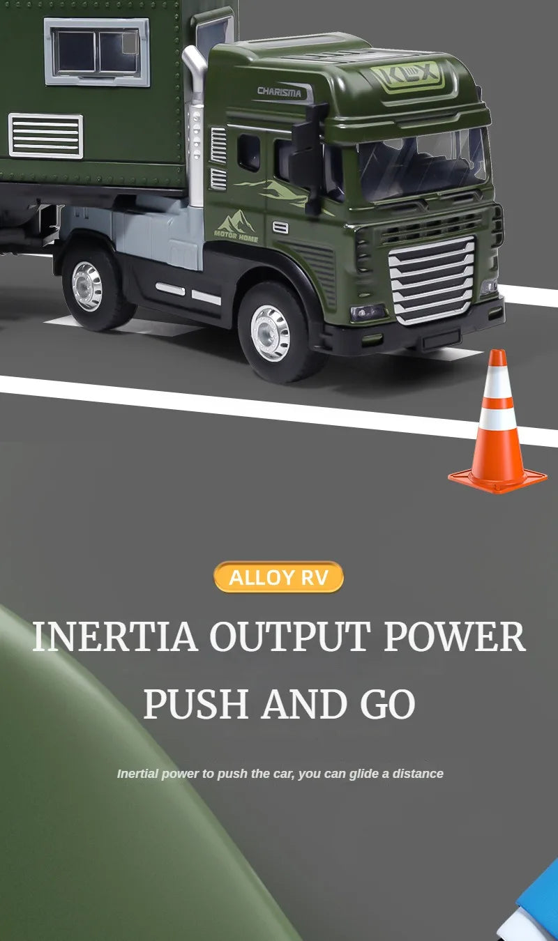 2025 Hot 39cm Car Model Toys for Children Kids Games Boys Motor Home Christmas Train Alloy Cars At Scale Girl Gifts with Light