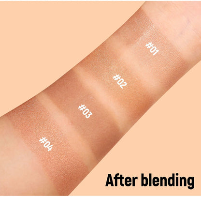 Matte Bronzer Liquid Makeup Waterproof Tanning Cream Body Oil Control Moisturizer Pearlescent Shine For Silky Skin Finish