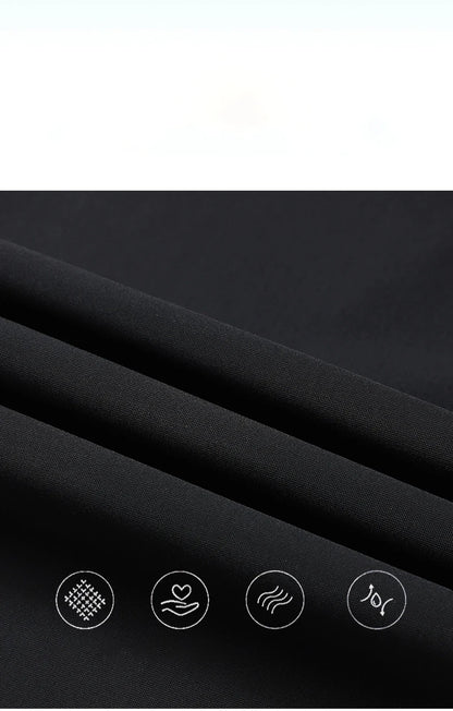 Men's Athletic Stretchy Ice Silk Quick Dry Pants Zipper Pockets Lightweight Sweatpants Outdoor Hiking Breathable Running Workout