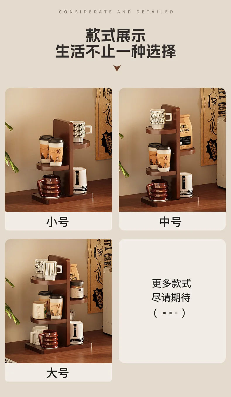 Multifunctional Desktop Multi-layer Cup Holder Office Simple Small Flower Stand Kitchen Countertop Rack Seasoning Storage Rack