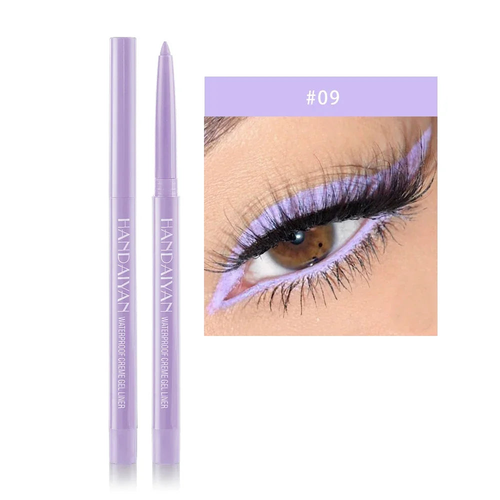 Matte Eyeliner Pencil - Waterproof Gel Pencil With 20 Colorful Shades | Long Lasting, Quick Dry