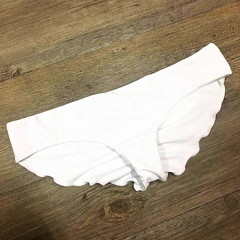 Hotsale Bandage Fold Sexy Thong Brazilian Bikinis Tanga 2025 Swimwear Swimsuit Women Bottom Sexy Cheap Bathing Suit Bottom
