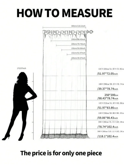 Japanese Linen Curtain – Sheer Breathable Drapes for Bedroom & Living Room Partition