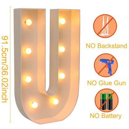 Giant LED Light Box - 915CM Baby Shower Birthday  Wedding Decor