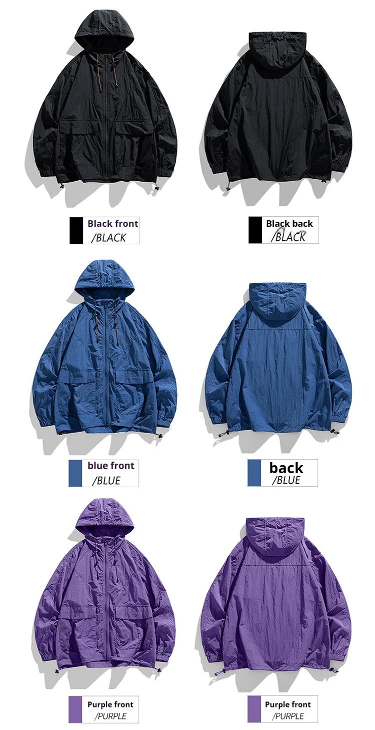 Outdoor Sun Protection Clothing Ultra-thin Anti-ultraviolet Sun Protection Clothing Breathable Sports Workwear Jacket
