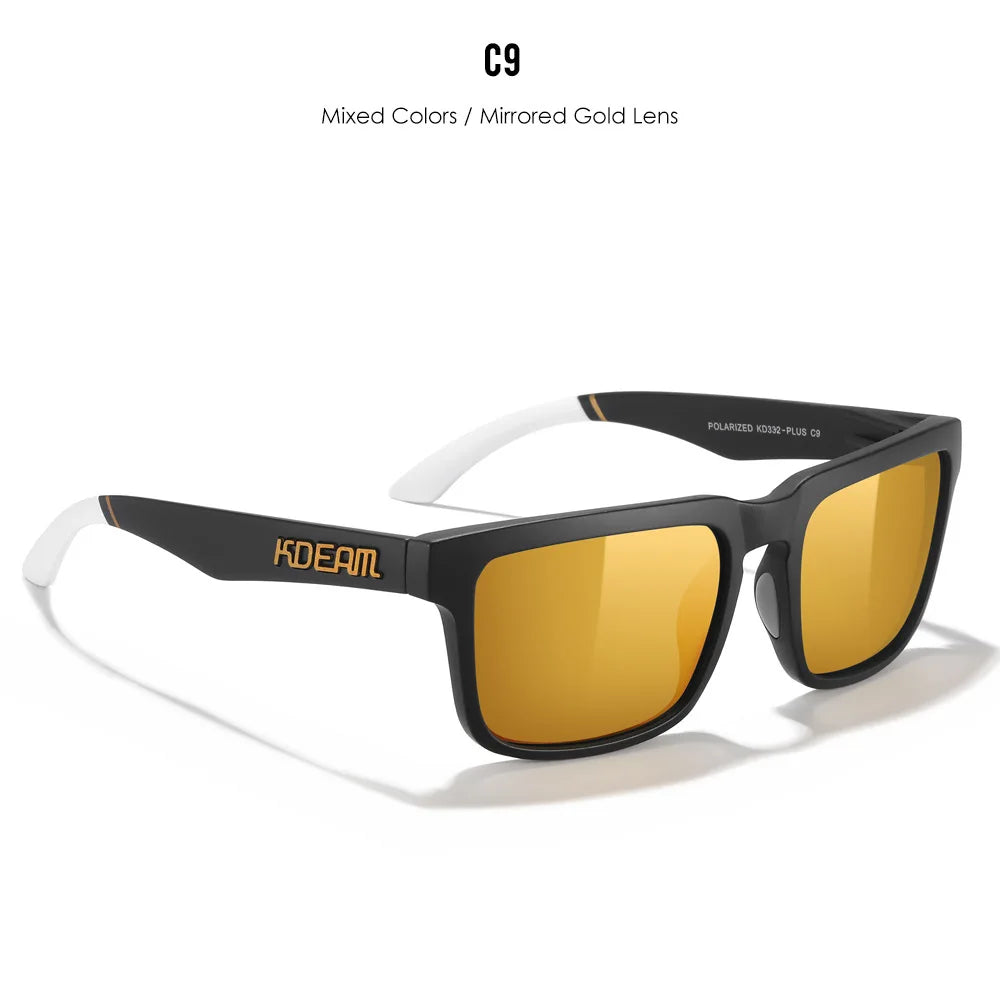 Polarized Photochromic Sunglasses - Men's Square Oversized UV400 Fashion Shades