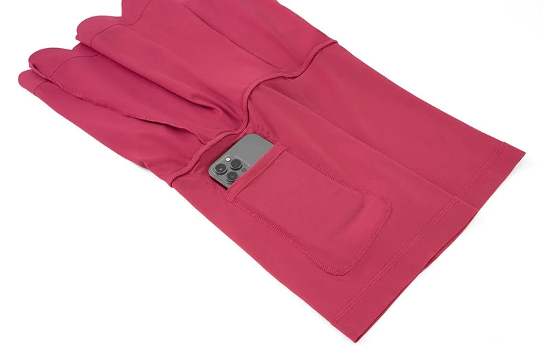 Women Summer Tennis Skirt Solid Color 2 In 1 Pocket Running Skirt Breathable Quick Dry Gym Shorts Female Workout Clothes