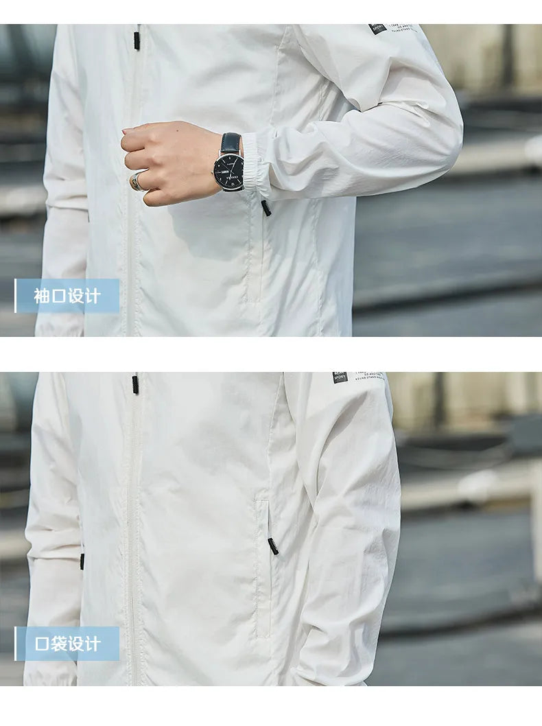 2025Summer Hooded Jacket Men Women Waterproof Sun Protection Clothing Fishing Hunting Clothes Quick Dry Skin Windbreaker