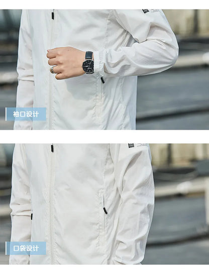 2025Summer Hooded Jacket Men Women Waterproof Sun Protection Clothing Fishing Hunting Clothes Quick Dry Skin Windbreaker