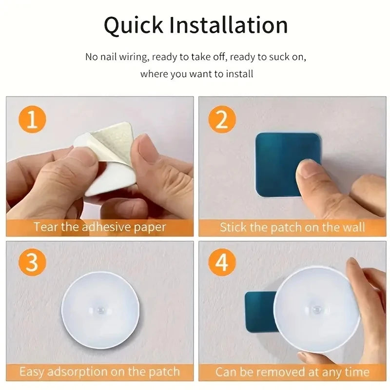 LED Motion Sensor Night Light - Wireless LED Detector Lamp for Bedroom, Staircase, Closet, Cabinet and Room Decor-