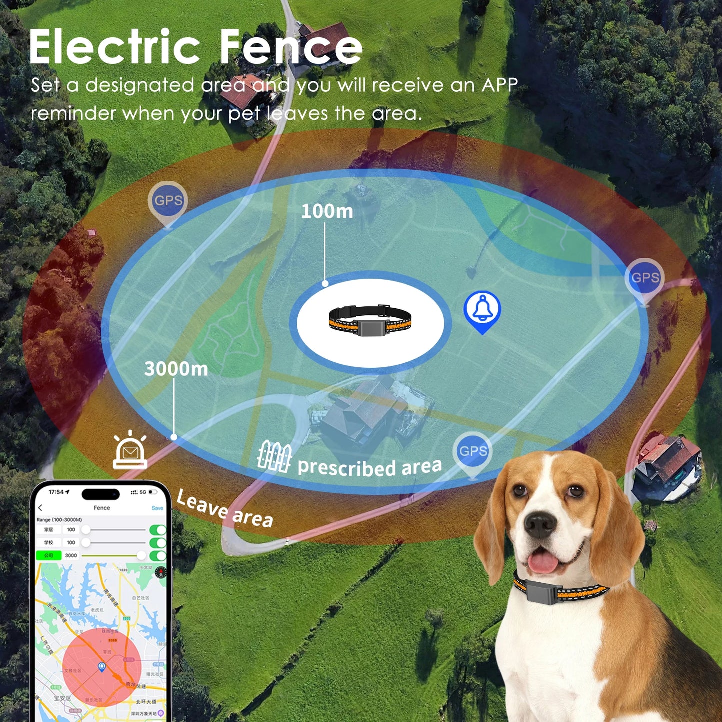 cat tracker gps Collar IP67 Waterproof Real-Time Wi-Fi Location Anti-Lost Smart Collar No Subscription gps tracker for dogs