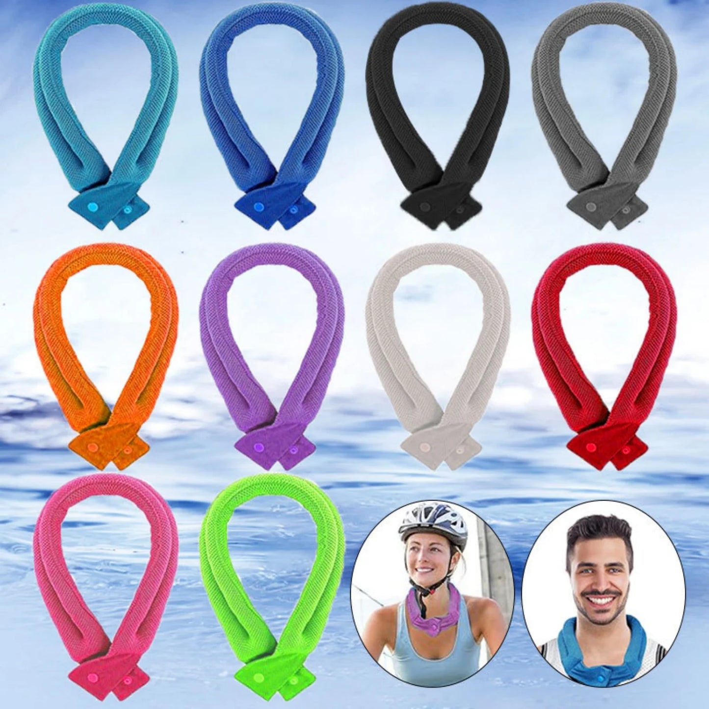 Cooling Neck Ring – Reusable Ice Scarf for Sports & Outdoor (1pc)