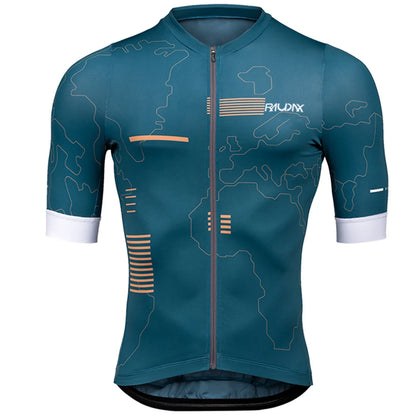 Men's Short-Sleeve Cycling Jersey – Breathable UV-Protection Bike Wear