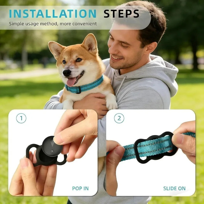 Smart GPS Dog Tracker Real Time Location Collar Adjustable Position Monitor Anti Lost Locator Waterproof Dogs Cats Supplies
