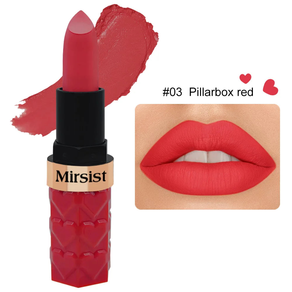 Velvet Matte Lipstick Non Transfer Waterproof Highly Pigmented Longwear Nude Peach Brown Cherry Tones Smooth Lip Makeup