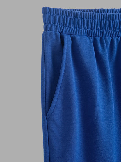 Men's Summer High-Street Style Printed Knit Shorts: Casual, Sporty, and Streetwear Shorts