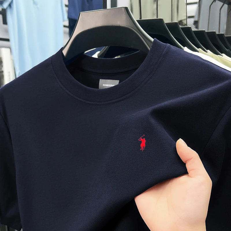 Silky Cotton T-Shirt - Breathable Men's Tee | Quick Dry Round Neck Shirt