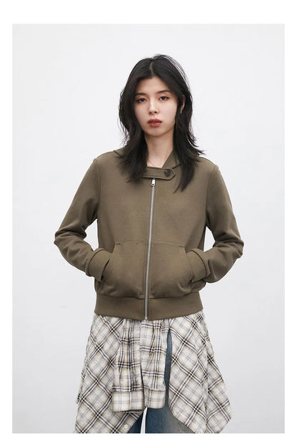 CHIC VEN Fashion Women Sweatshirts Solid Slim New Hooded Warm Female Jacket Short Sportswear for Woman Spring Autumn 2026