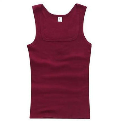 Hot Sale Men's Sleeveless Breathable Fitness Vest Basic Elastic Tank Top Men's Cotton Bodybuilding T-shirt Classic Color Clothes
