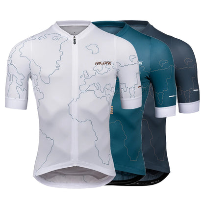 Men's Short-Sleeve Cycling Jersey – Breathable UV-Protection Bike Wear