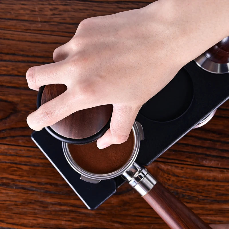 Espresso Tamper Holder | Multifunction Coffee Tool with ABS Stand & Knock Box