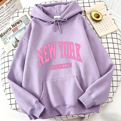 Fashion Casual New York Brook Letter Print Hoodies Spring Hoodies Sweatshirts Men Women Tops Hoodie Sweatshirt Hoody